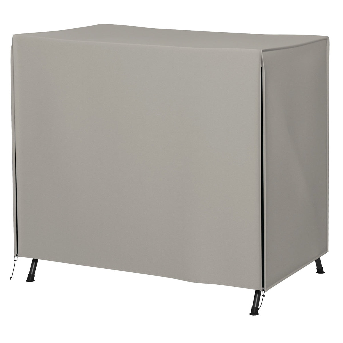 Outsunny Three-Seater Swing Chair Protective Cover Light Grey shown from a front angle