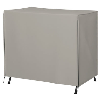 Outsunny Three-Seater Swing Chair Protective Cover Light Grey shown from a front angle