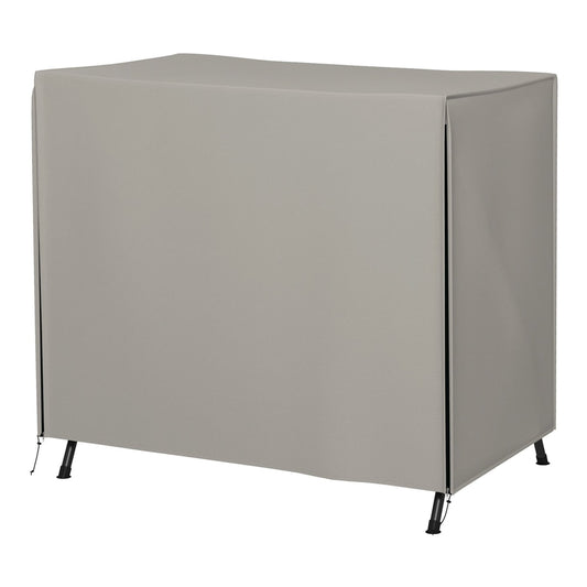 Outsunny Three-Seater Swing Chair Protective Cover Light Grey shown from a front angle