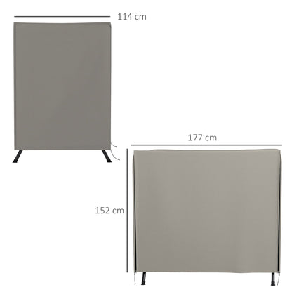 The swing chair cover displayed with dimension lines indicating its height and width