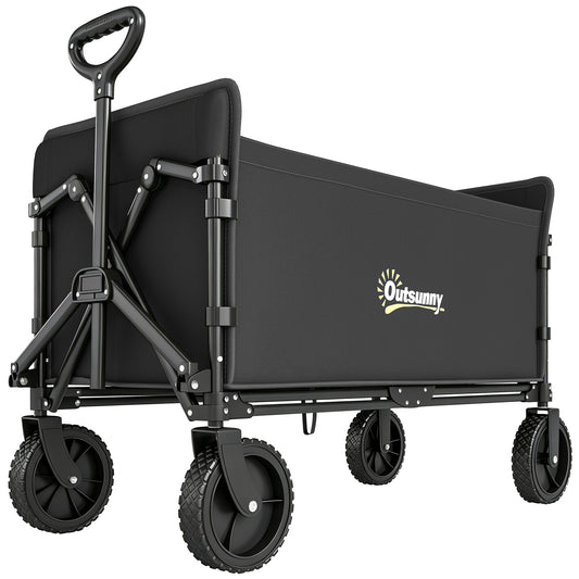 Outsunny 180L Festival Trolley on Wheels in Black
