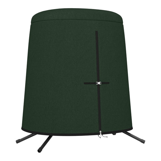 Outsunny Hanging Egg Chair Protective Cover in green, a full cover for outdoor furniture