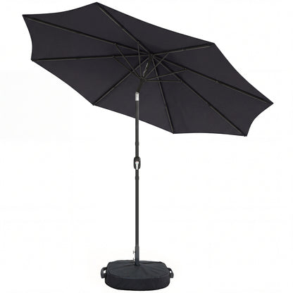 Outsunny 2.7 m Garden Parasol Umbrella in Black