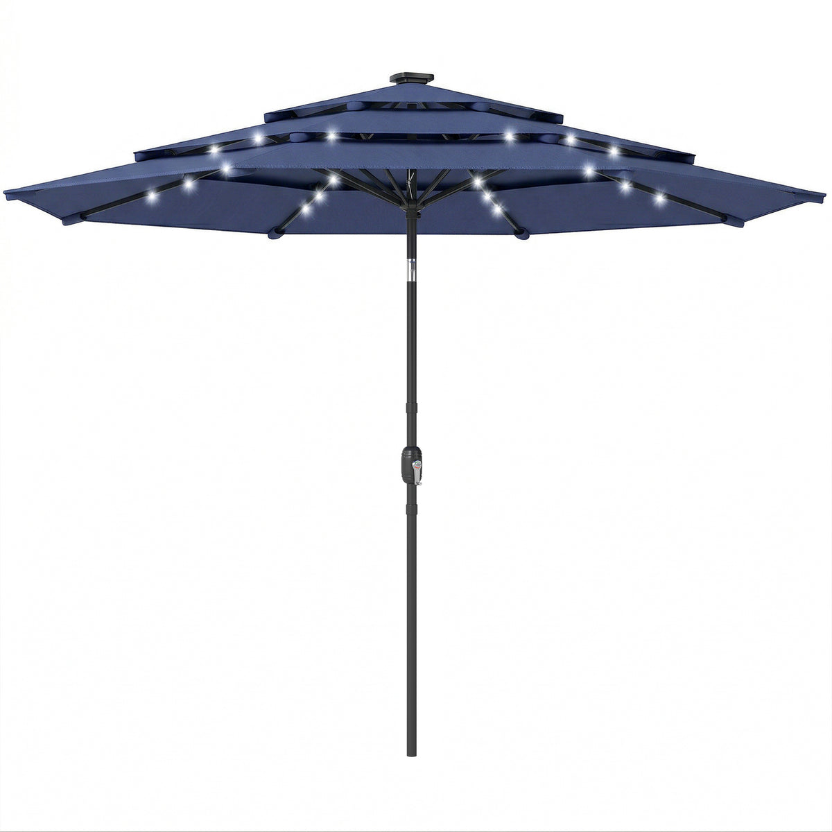 Outsunny 2.8 m Garden Parasol Umbrella in Navy Blue