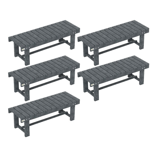 Outsunny 2-Seater Garden Wooden Bench shown in a repeating pattern against a white background