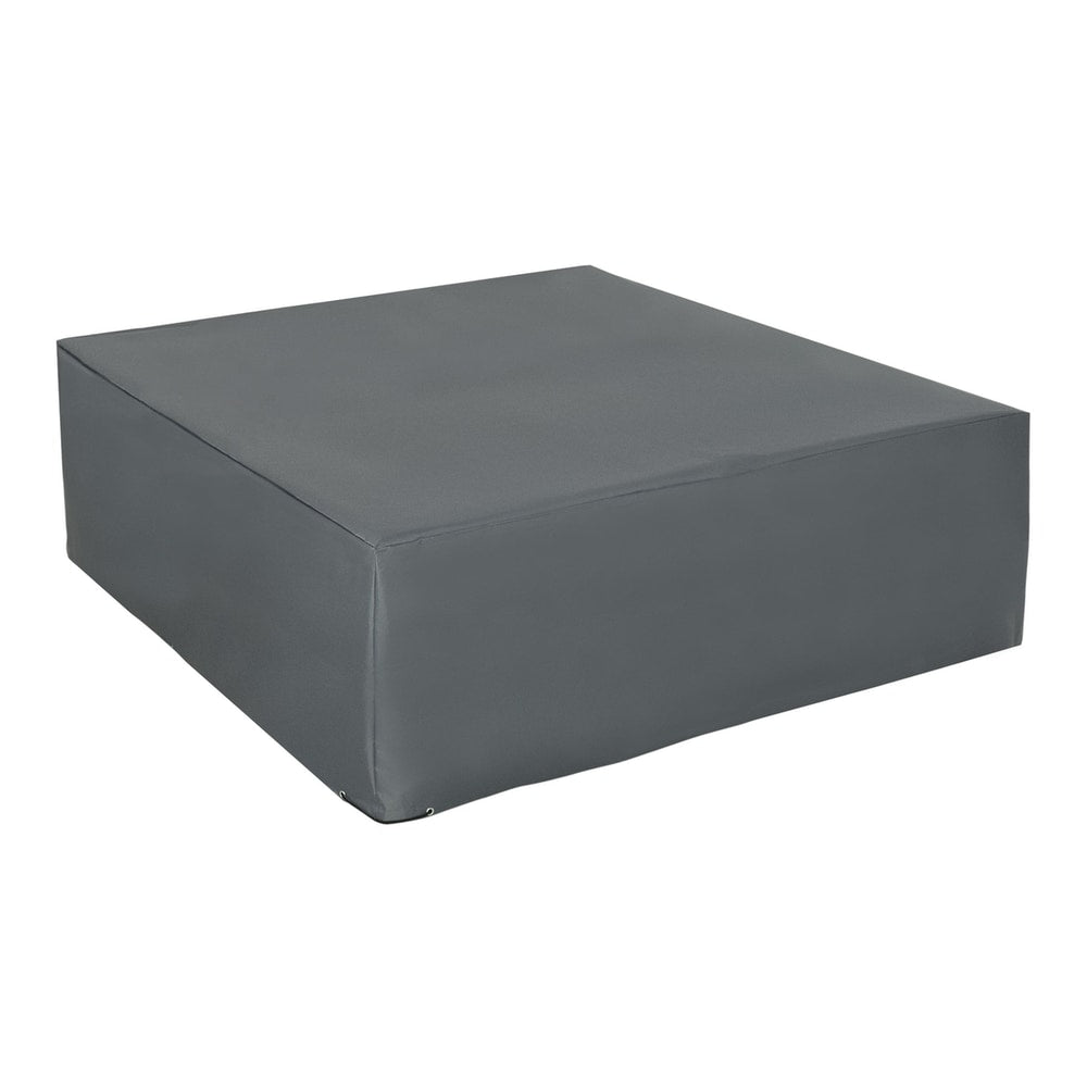 Outsunny Outdoor Garden Rattan Furniture Protective Cover in a plain grey finish
