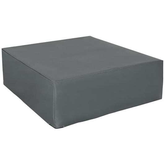 Outsunny Outdoor Garden Rattan Furniture Protective Cover in a plain grey finish
