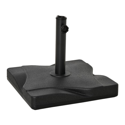 Outsunny 20kg Square Parasol Base in Black