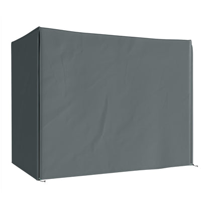 Outsunny Three-Seater Swing Chair Protective Cover in grey, fully enclosing a swing chair