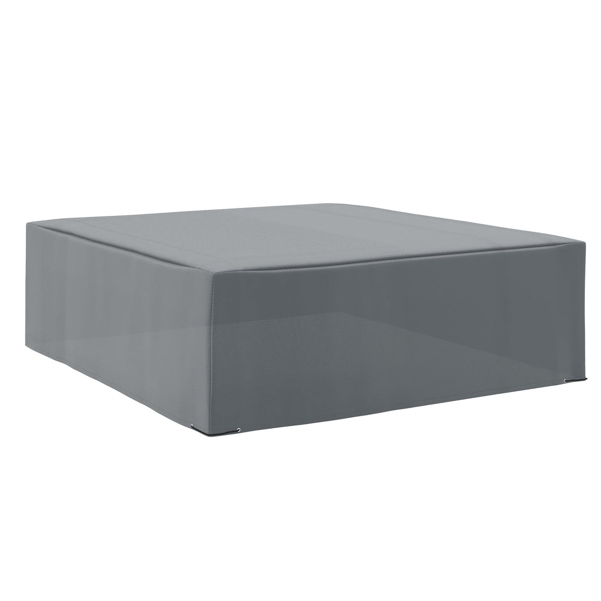 Outsunny Outdoor Garden Rattan Furniture Protective Cover in a plain grey finish on a white background