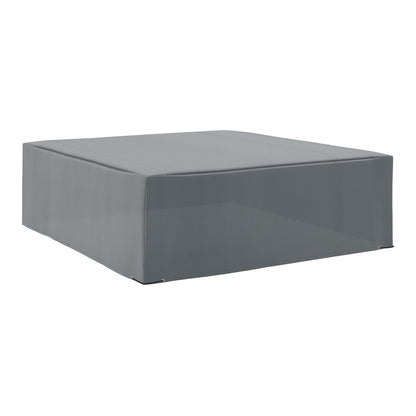 Outsunny Outdoor Garden Rattan Furniture Protective Cover in a plain grey finish on a white background