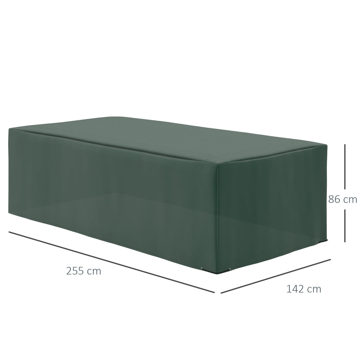 Outsunny Outdoor Garden Rattan Furniture Protective Cover in Green