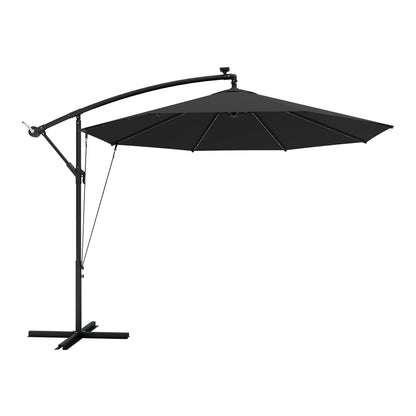 Outsunny 3 m Cantilever Parasol in Black
