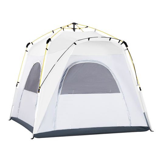 Outsunny 3 Person Automatic Camping Tent in Light Grey