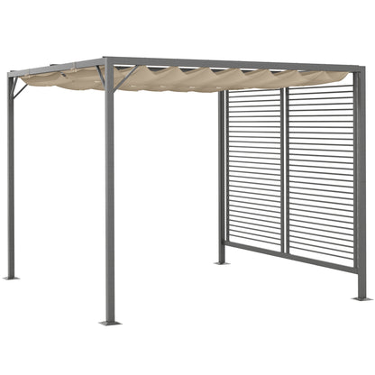 Outsunny Metal Pergola in Beige