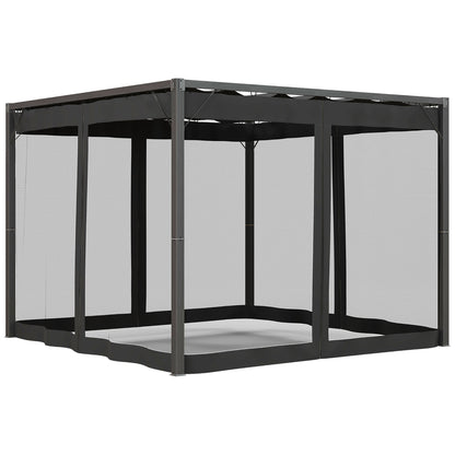 Outsunny Aluminium Frame Pergola in Dark Grey