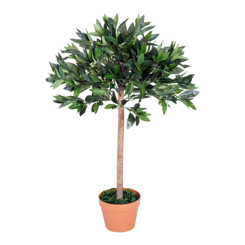 Outsunny 3ft Artificial Olive Tree in a plain orange pot