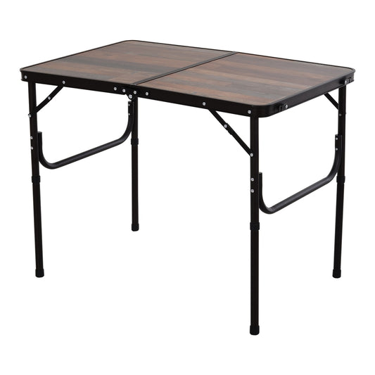 Outsunny 3ft Folding Camping Table in Coffee