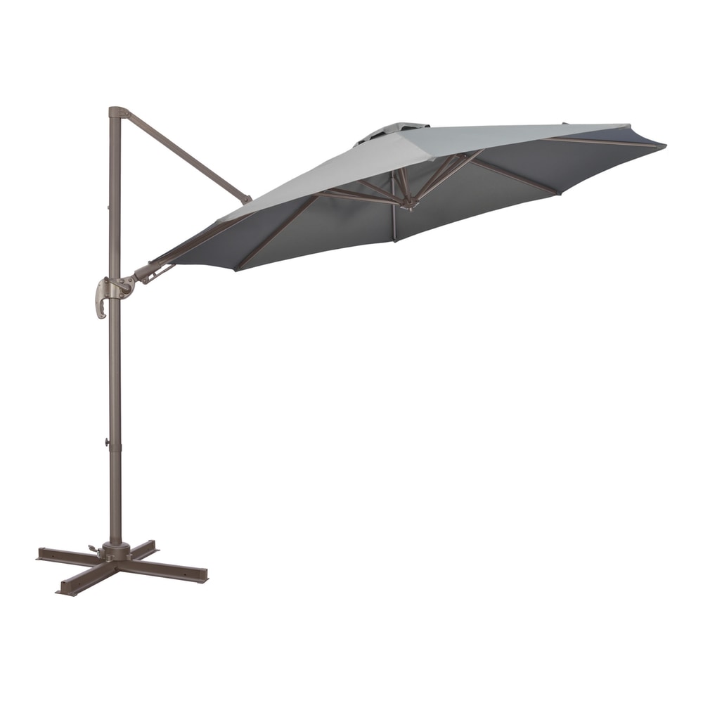 Outsunny 3(m) Cantilever Parasol in Dark Grey