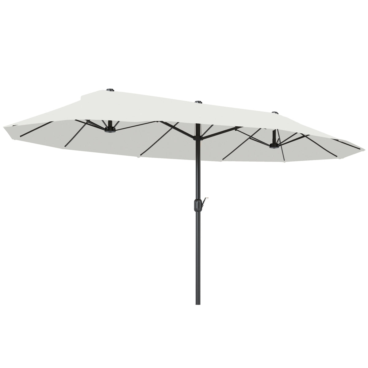 Outsunny 4.6m Double Garden Parasol in Beige