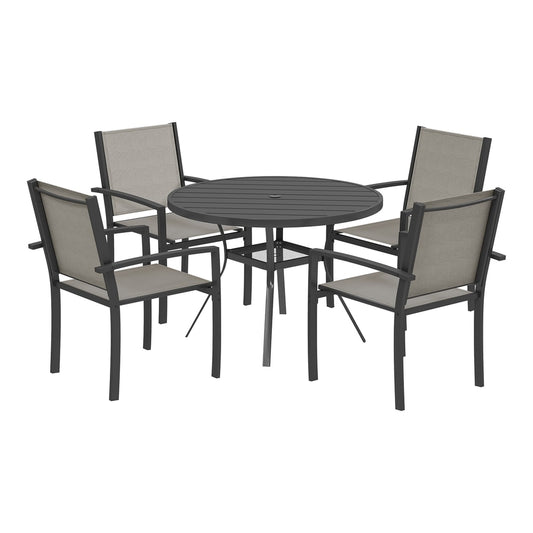 Outsunny 5 Piece Garden Furniture Set in Dark Grey