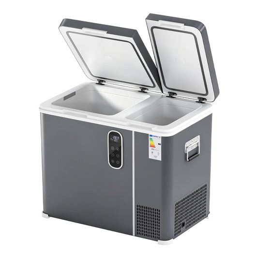 Outsunny 55L Compressor Car Fridge Freezer with dual compartments and digital display