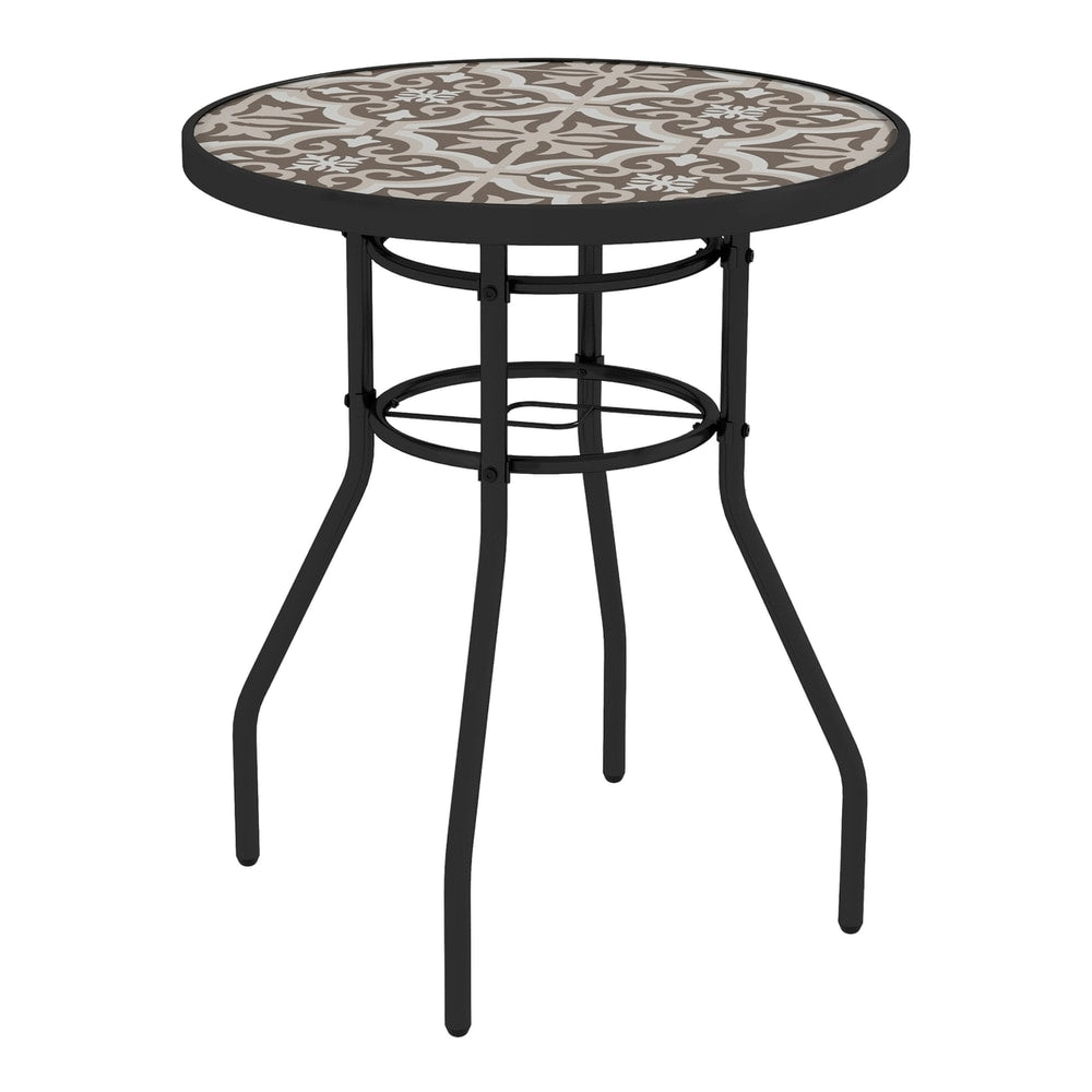 Outsunny Φ60 Garden Table in Tan