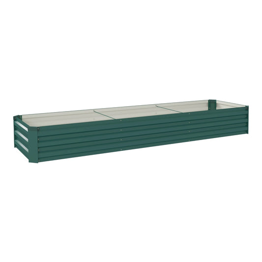 Outsunny Galvanised Steel Planter shown from a high angle against a plain white background
