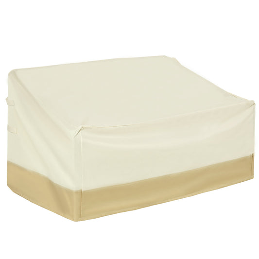 Outsunny 600D Oxford Cloth Furniture Cover in cream and beige on a plain white background