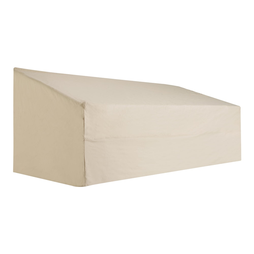 Outsunny 600D Oxford Cloth Garden Furniture Cover Waterproof, a beige cover for a 3 seater sofa