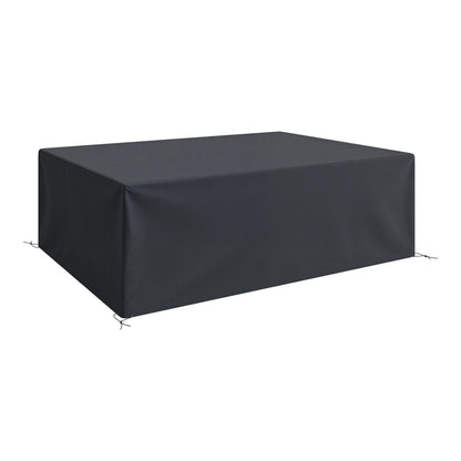 Outsunny 600D Oxford Outdoor Garden Furniture Sofa Set Cover, a black rectangular cover for outdoor furniture