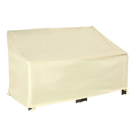 Outsunny 600D Oxford Cloth Furniture Cover, a beige protector for a 2-seater sofa