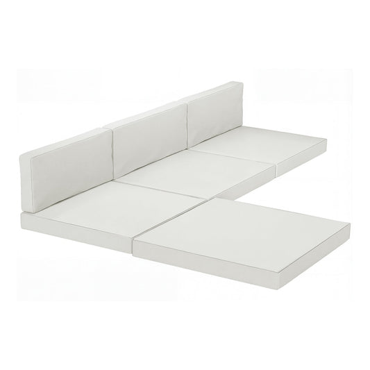 Outsunny 7-Piece Patio Furniture Cushions arranged in a corner sofa shape on a white background