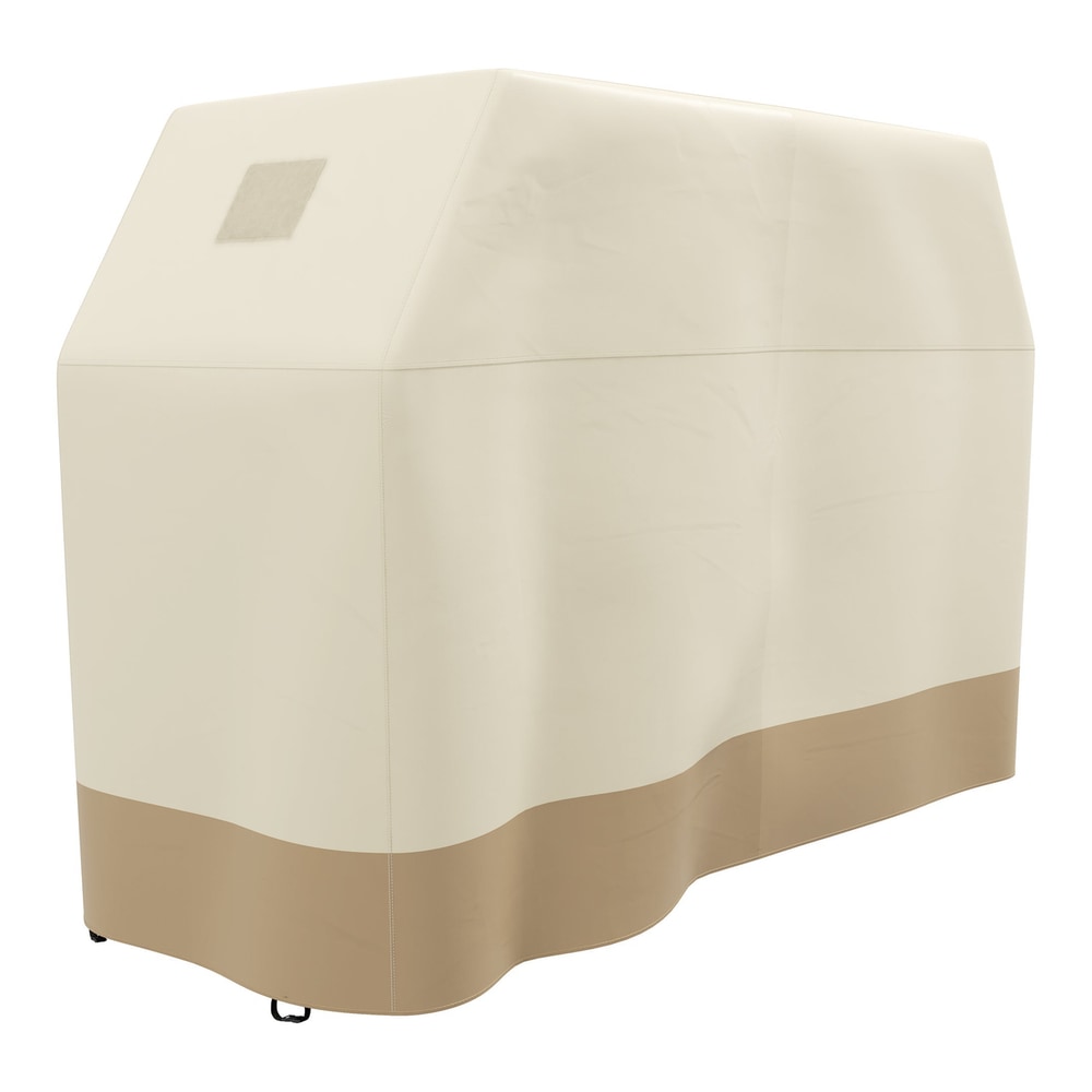 Outsunny PU Coated Protective Grill Cover beige and tan cover for outdoor use