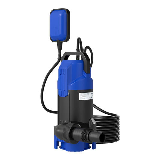 Outsunny 750W Submersible Water Pump for Dirty/Clean Water in Blue