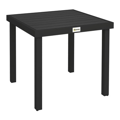 Outsunny 78 cm Garden Dining Table for 4 People shown from a high angle against a white background