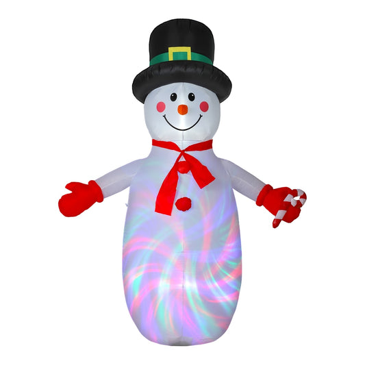 Outsunny 8FT Christmas Inflatable Outdoor Decoration in White