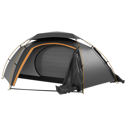 Outsunny Aluminium Frame Camping Tent in Dark Grey