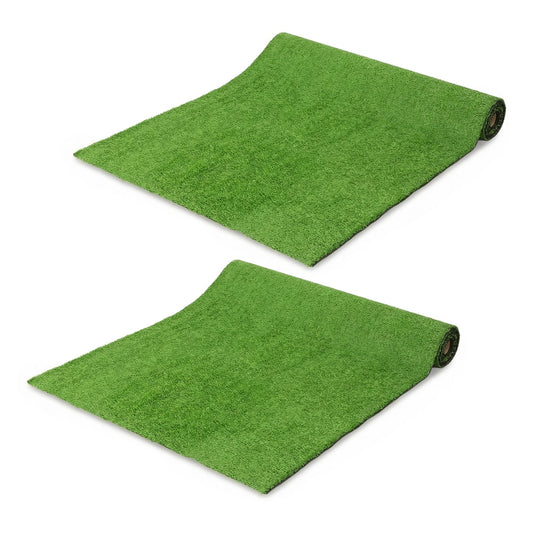 Outsunny Artificial Grass Turf Low Maintenance Realistic Lawn Pet Turf in Green