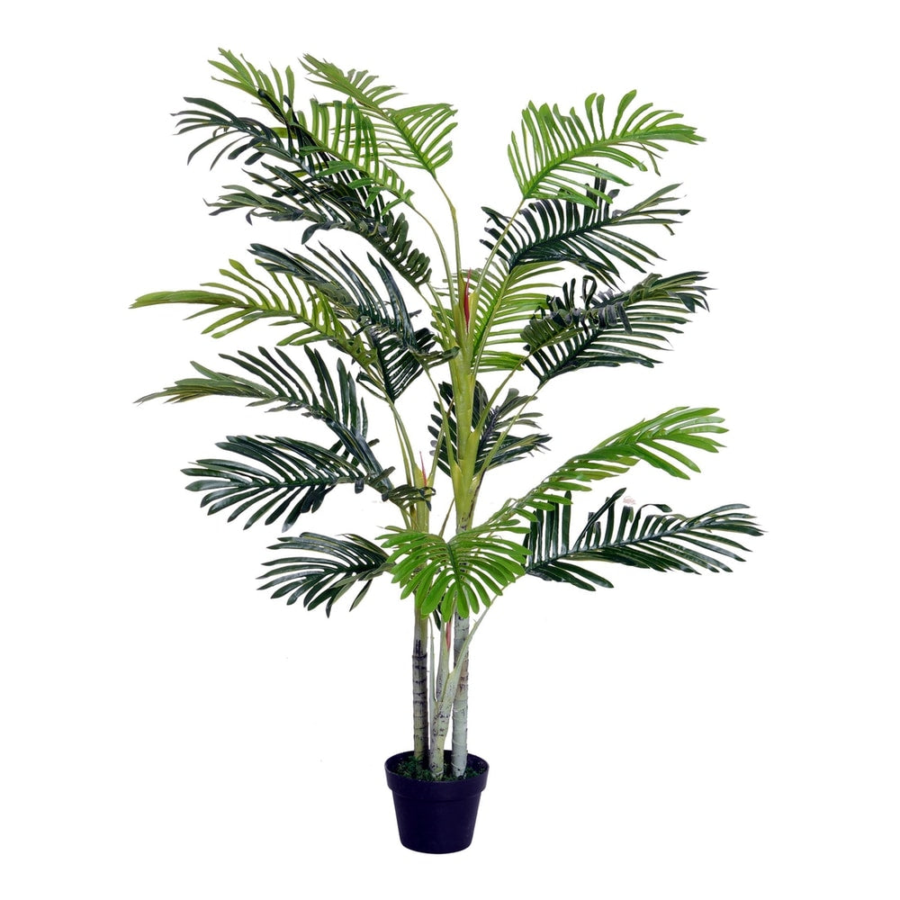 Outsunny 2 Ball Topiary Tree in Pot standing against a plain white background