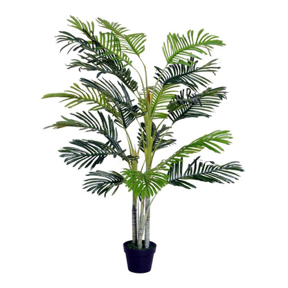 Outsunny 2 Ball Topiary Tree in Pot standing against a plain white background