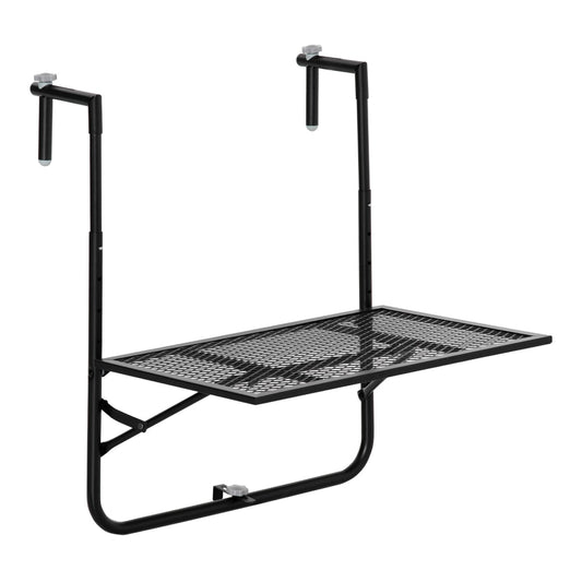 Outsunny Balcony Hanging Table in Black