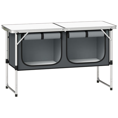 Outsunny Camping Cupboards in Silver