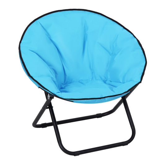 Outsunny Camping Moon Chair in Blue