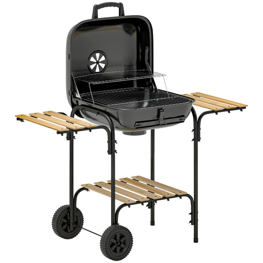 Outsunny Charcoal Barbecue Grill in Black
