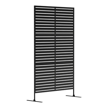 Outsunny Decorative Privacy Fence Screen standing upright against a plain white background