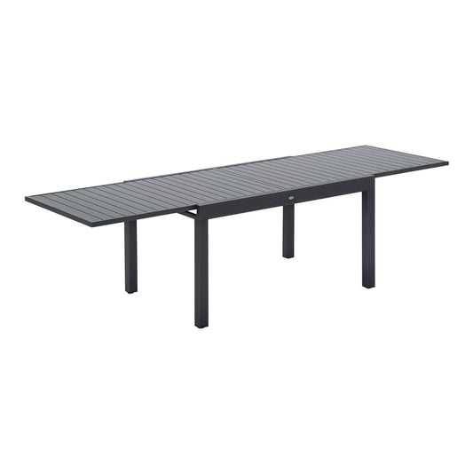 Outsunny Extendable Garden Table x 75cm in Dark Grey