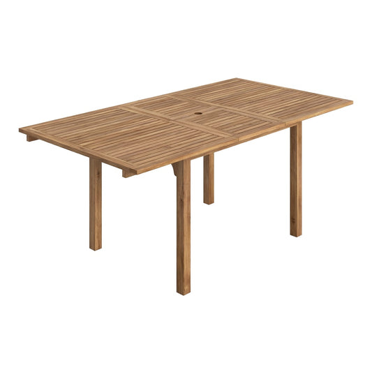 Outsunny Extending Garden Table in a Natural Wood Finish