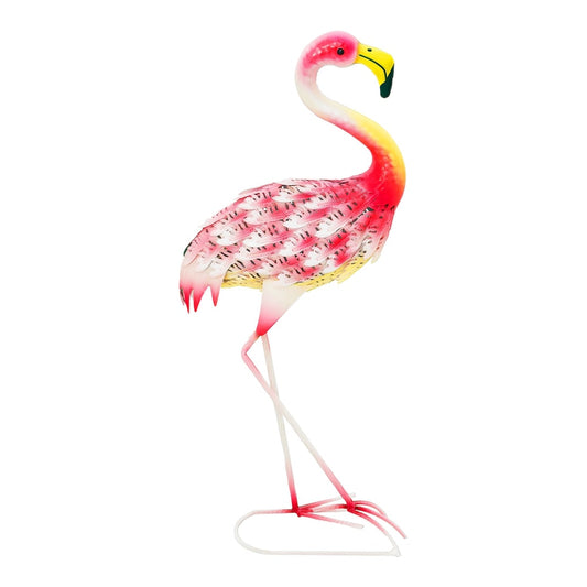 Outsunny Flamingo Garden Statue Ornament standing against a plain white background