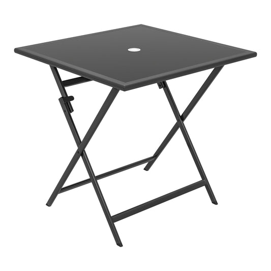 Outsunny Folding Outdoor Dining Table in Black
